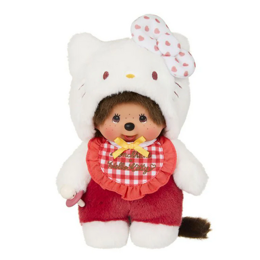 Monchhichi x Hello Kitty Gingham Checkered Plush