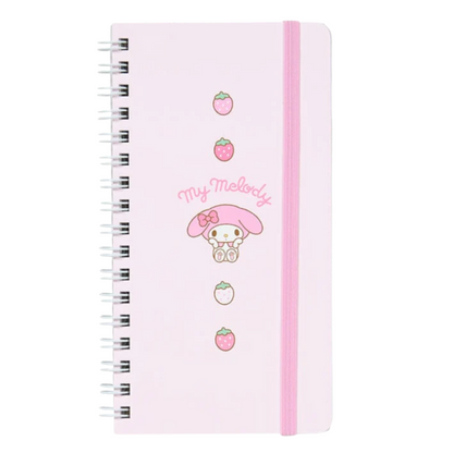 Sanrio Slim Spiral Notebook with Elastic Closure