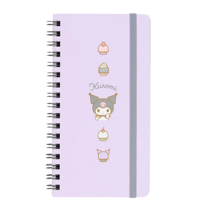 Sanrio Slim Spiral Notebook with Elastic Closure