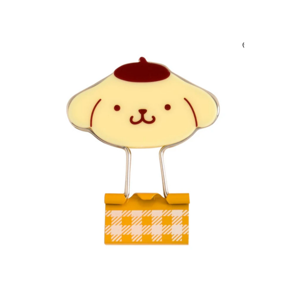 Pompompurin Gingham Binder Clips (Set of 3)