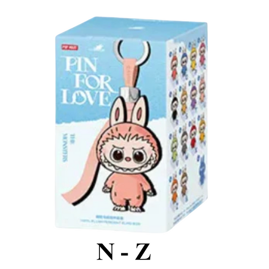 Popmart | The Monsters Pin for Love Series, N-Z - Vinyl Plush Pendant Blind Box