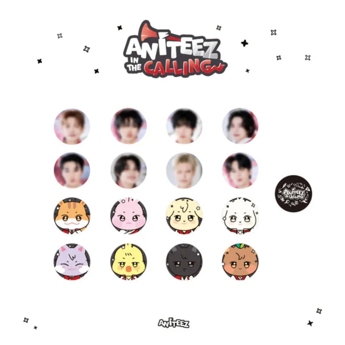 ATEEZ | ANITEEZ IN THE CALLING MD 46. RANDOM – CAN BADGE