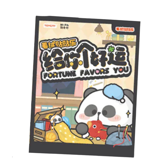 Packaging with a Mr. PA cartoon panda and text on a white background, branded TOYCITY