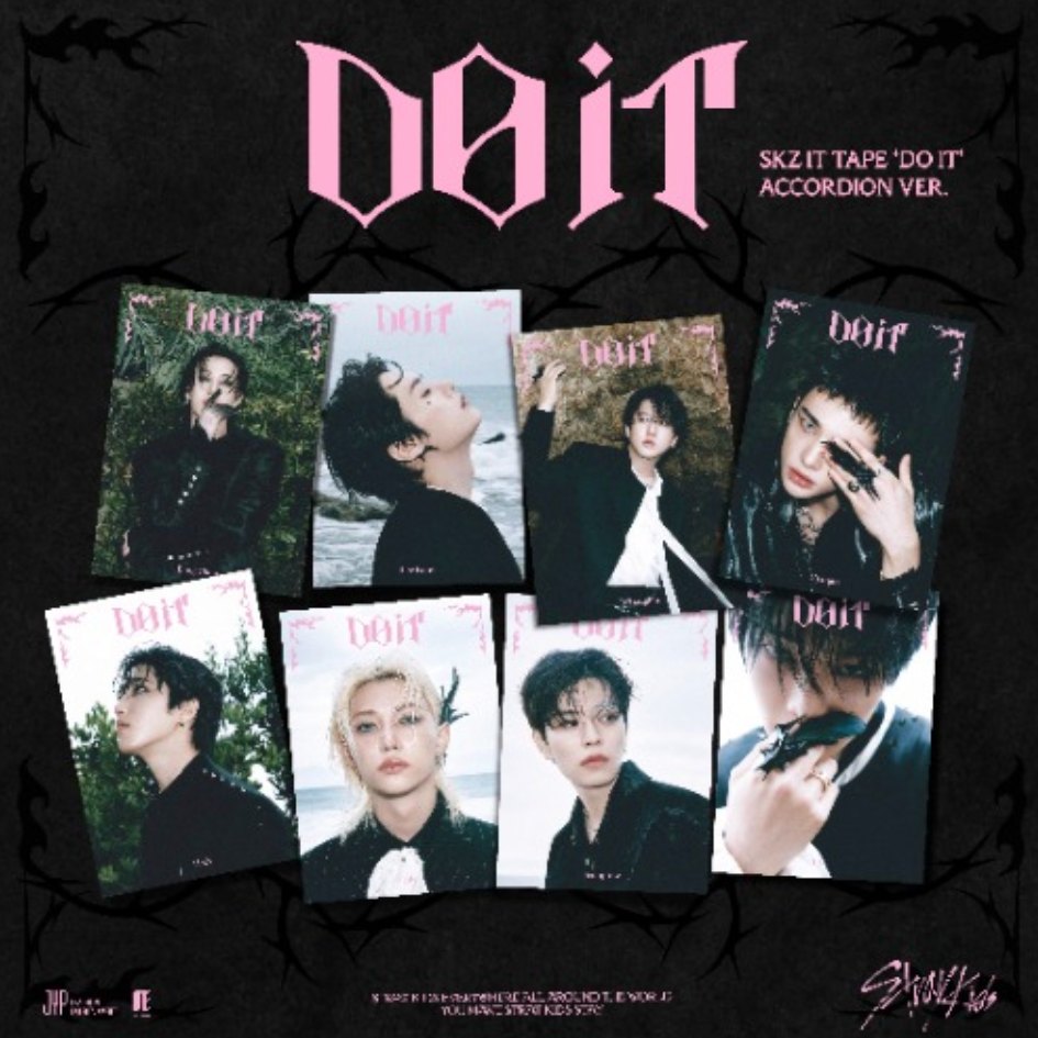 Album cover with multiple images of a person and the title 'DO IT' on a black background.