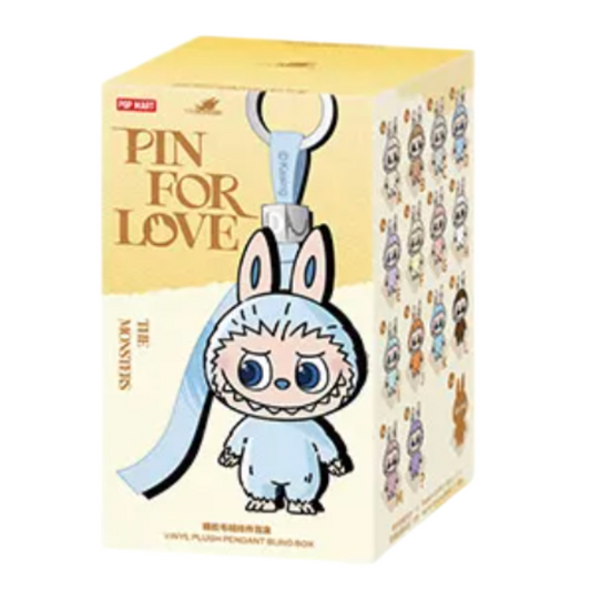 Product packaging with cartoon character and text 'Pin for Love' on a white background