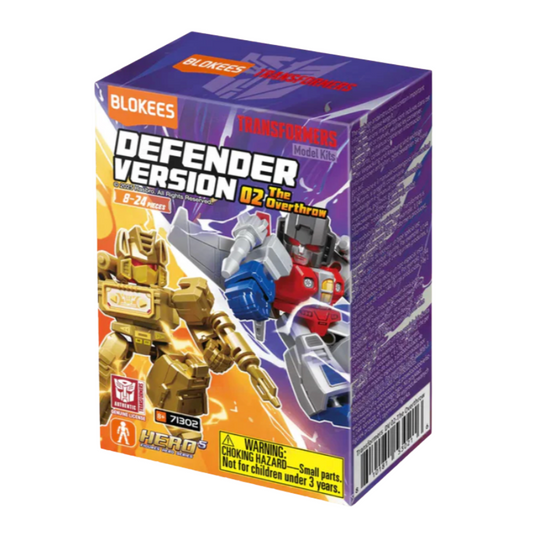 Box of Blokées Transformers Defender Version 02 on a white background