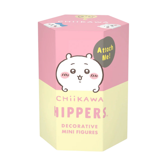 Chiikawa Hippers decorative mini figures packaging with a cartoon character on a white background