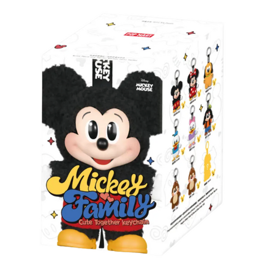 Mickey Mouse plush toy with packaging on a white background