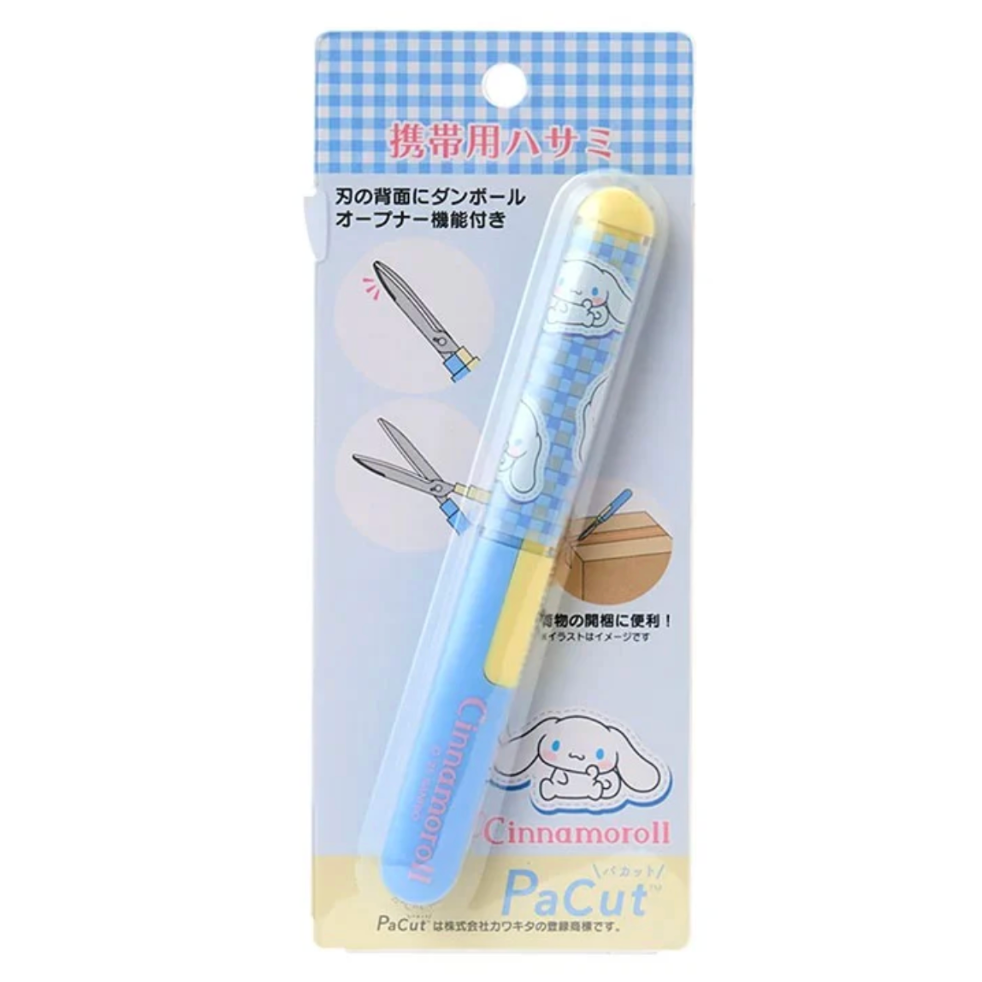 PaCut scissors packaging with Cinnamoroll character on a white background