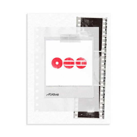 Clear packaging with red logo and black text on a white background