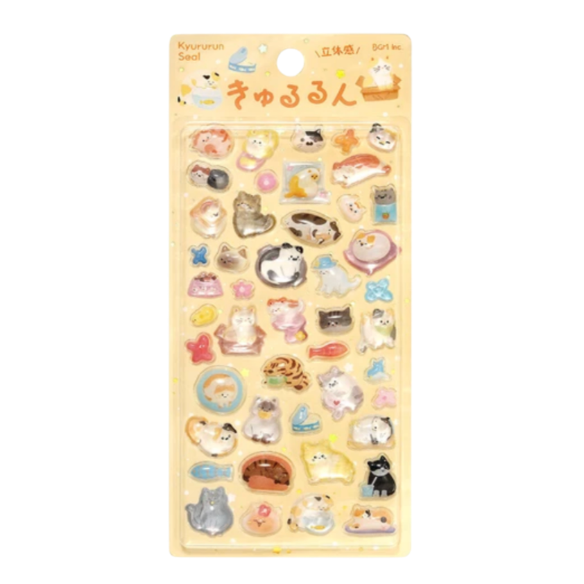 BGM | Kyururun 3D Sticker Sheet