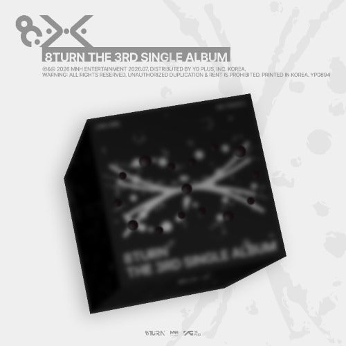 picture of 8turn black album box with white background 8TURN the 3rd single album