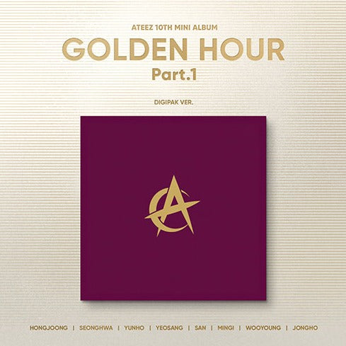 ATEEZ – 10th Mini Album [GOLDEN HOUR : Part.1] (Digipak VER.) RANDOM