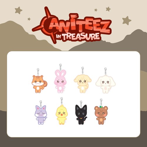 ATEEZ X ANITEEZ IN TREASURE PLUSH KEYRING