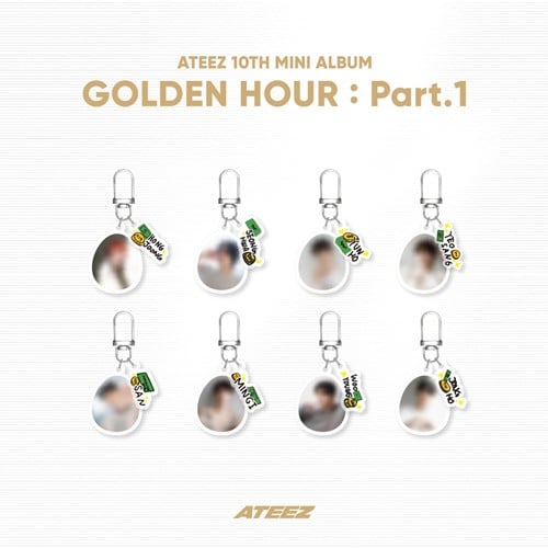 ATEEZ | GOLDEN HOUR : Part.1 OFFICIAL MD RANDOM ACRYLIC KEYRING