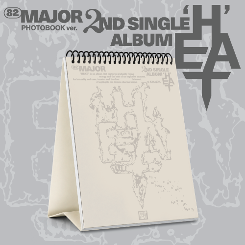 82MAJOR
2nd Single Album [HEAT] (PHOTOBOOK ver.) picture of album standing up with light gray background 