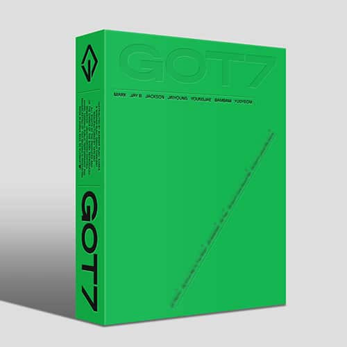 green album of KPOP Group GOT7 titled GOT7 with white background