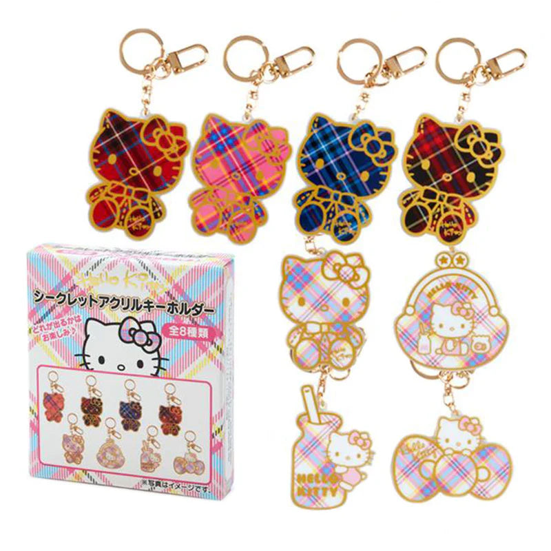 Hello Kitty 50th Tartan Keychain Blind Box