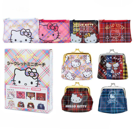 Hello Kitty 50th Tartan Mini Pouch Blind Box