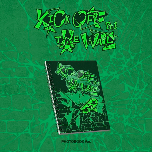 picture of KickFlip – The 5th Mini album [KICK OFF THE WALL Pt.1] (PHOTOBOOK Ver.) with green background 